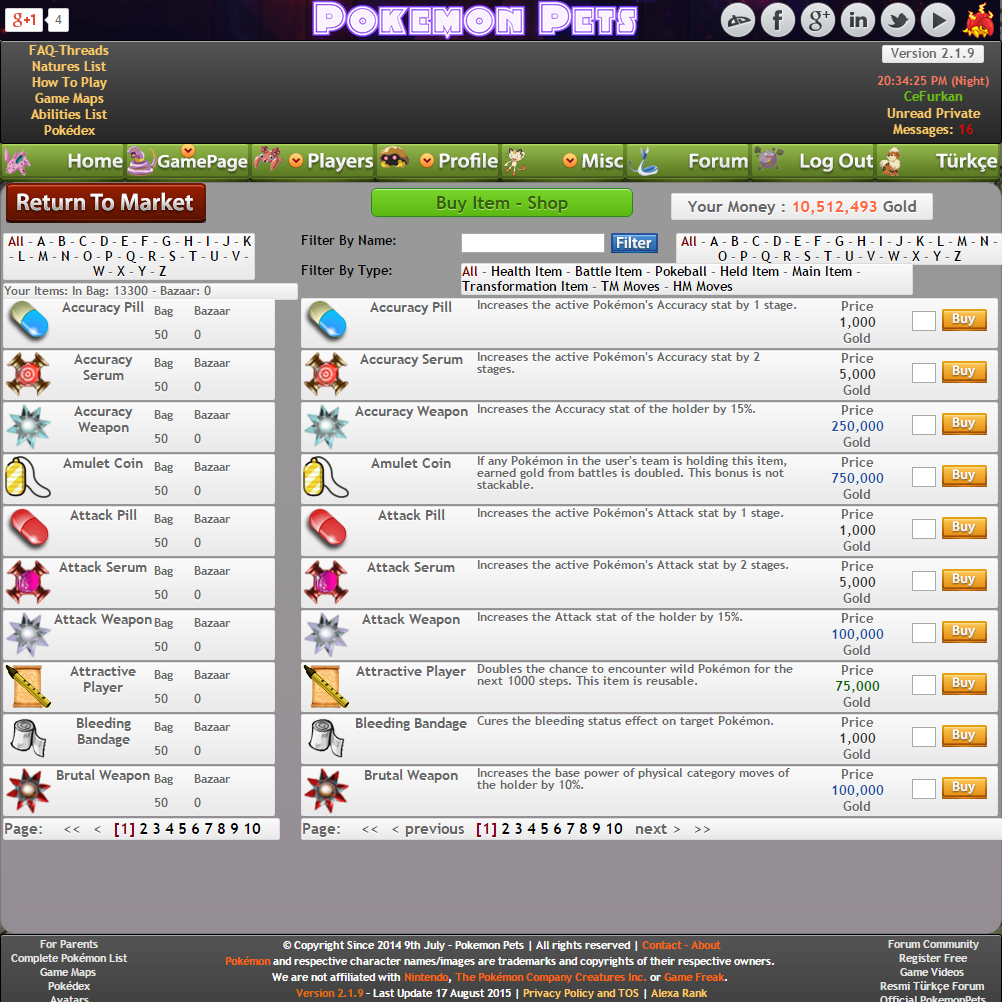 ♞ Fan made Online Pokémon MMO RPG Game PokemonPets just started ♘