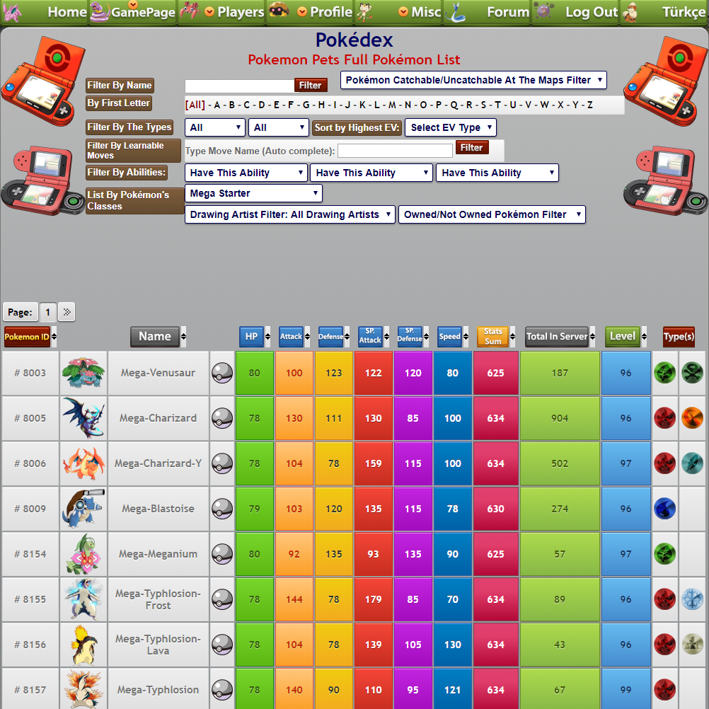 Pokedex - Pokemon RPG