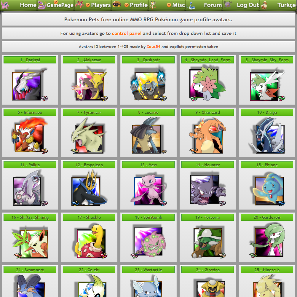 PokemonPets: Pokemon Avatars & User Profile Images