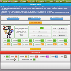 pokemon mmo rpg game PokemonPets pokemon stat calculator page hd gameplay screenshot