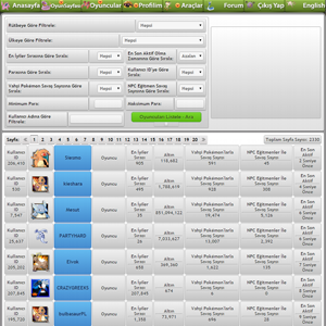 pokemon mmo rpg game PokemonPets search player list players page hd gameplay screenshot