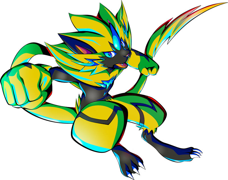 Shiny Zeraora on Twitter