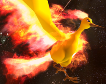 Pokemon Name Resource — Sunburn - shiny Moltres The shiny version really