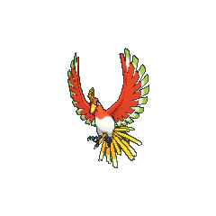 Ho-oh type, strengths, weaknesses, evolutions, moves, and stats