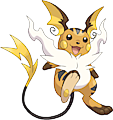 Pokemon 16026 Alolan Raichu Pokedex: Evolution, Moves, Location, Stats