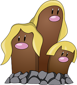 Dugtrio  Pokédex