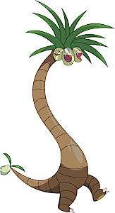 Pokémon Sun and Moon Pokémon Red and Blue Exeggutor Alola Pokémon GO, hoenn  pokedex, palm Tree, plant Stem, moon png