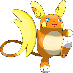 Pokemon 16026 Alolan Raichu Pokedex: Evolution, Moves, Location, Stats