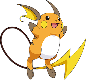 Pokemon Raichu Alola Form 1