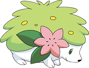 Shaymin Sky form.  Pokemon, Grass pokémon, Sky