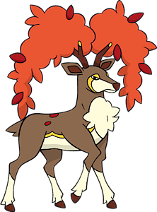 Pokemon 6586 Shiny Sawsbuck Autumn Pokedex Evolution Moves