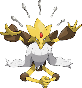 Pokemon - Alakazam(with cuts and a as whole)