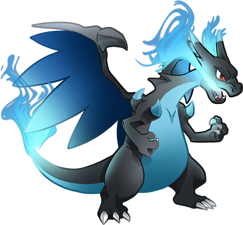 Mega Charizard X Flying Sticker - Mega Charizard X Flying