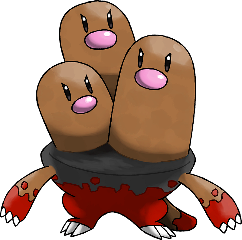 Dugtrio  Pokédex