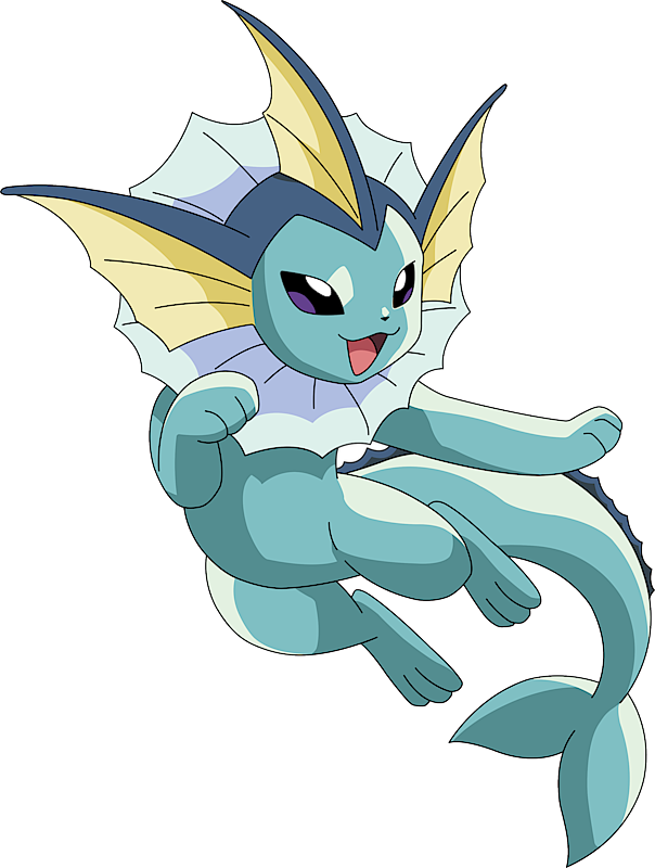 Vaporeon is a water type that Eevee can evolve into by using a Waterstone…