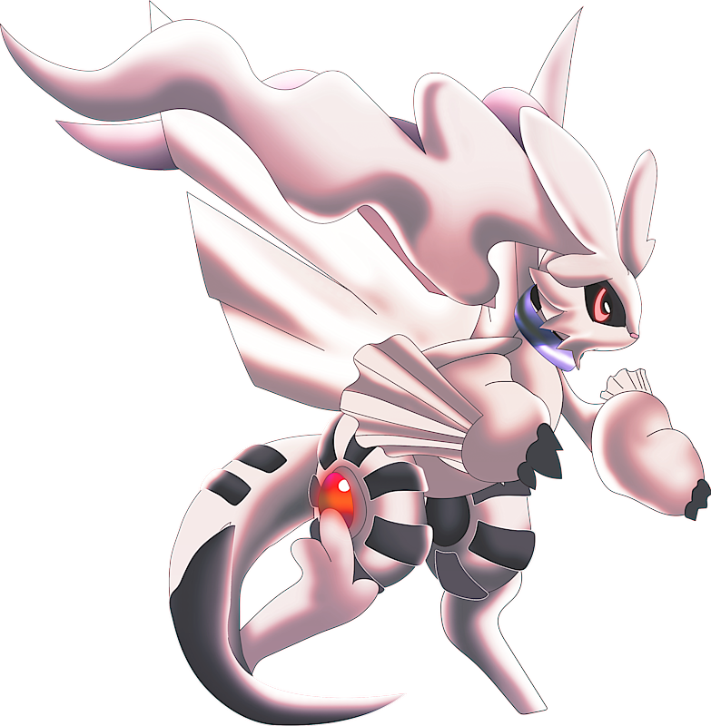 Shiny Arceus and Shiny Giratina based on eachother