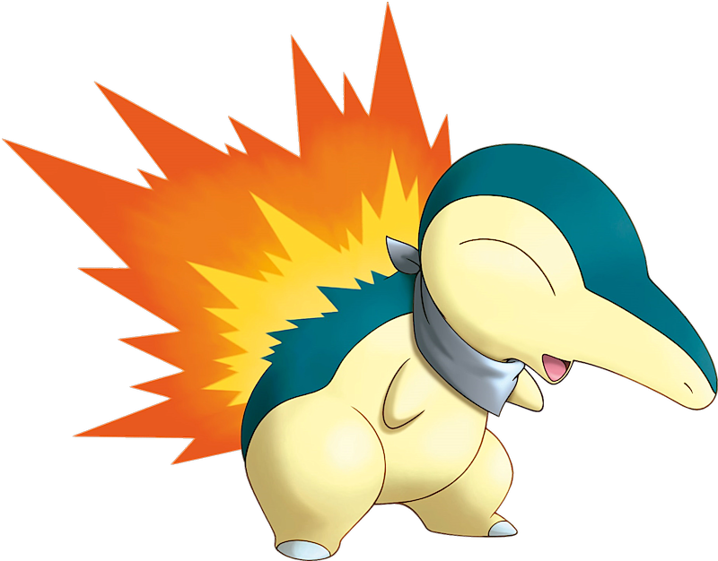 Pokémon nº 155 - Cyndaquil Pokémon Rato de Fogo Cyndaquil se