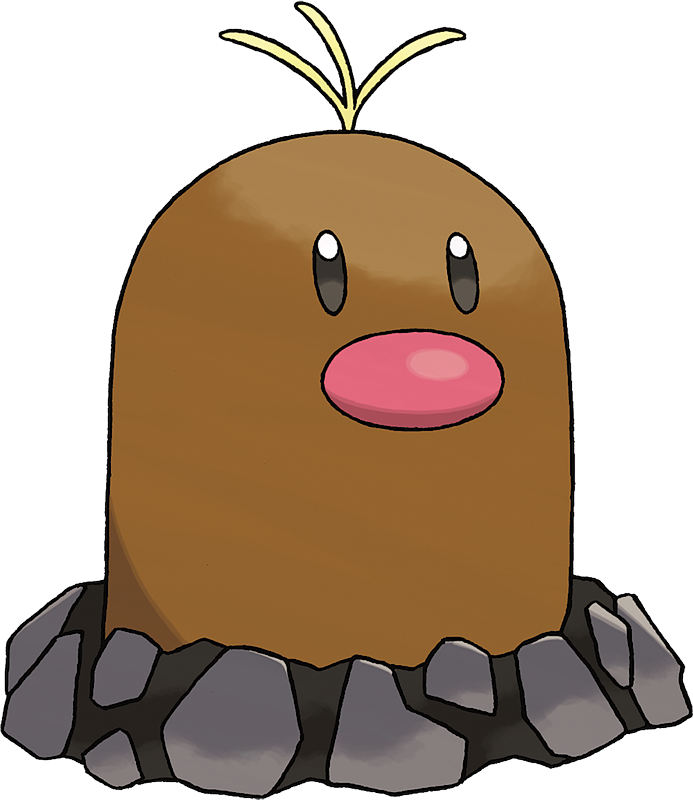 Diglett - #050 -  Pokédex