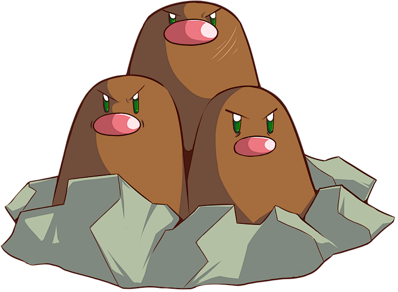 Dugtrio  Pokédex