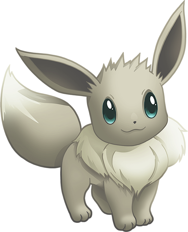 Cute Shiny Eevee Pokemon