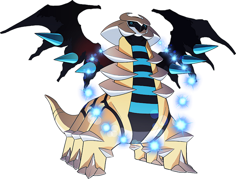 PokeDex #487 Giratina (Shiny Origin Form) by HawkHunter35 -- Fur