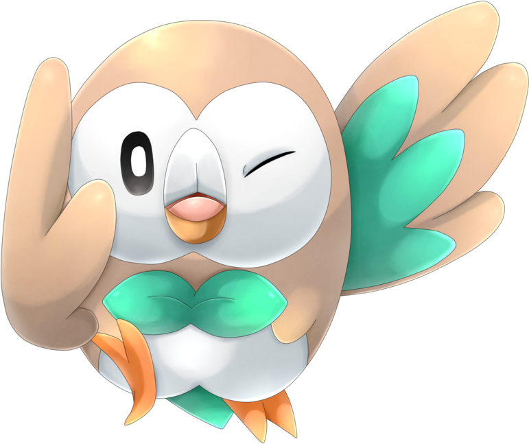 Pokémon Drawing Rowlet PNG Clipart Animal Figure Anime Artwork Beak  Bird Free PNG Download