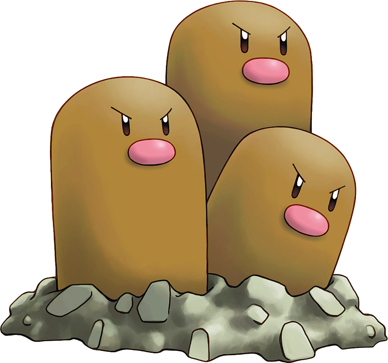 Dugtrio  Pokédex