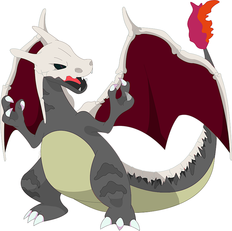 Shiny Charizard - firered version - Shiny rare Charizard