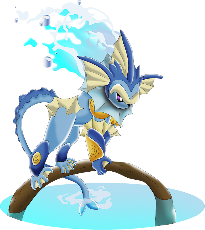 Vaporeon is a water type that Eevee can evolve into by using a Waterstone…