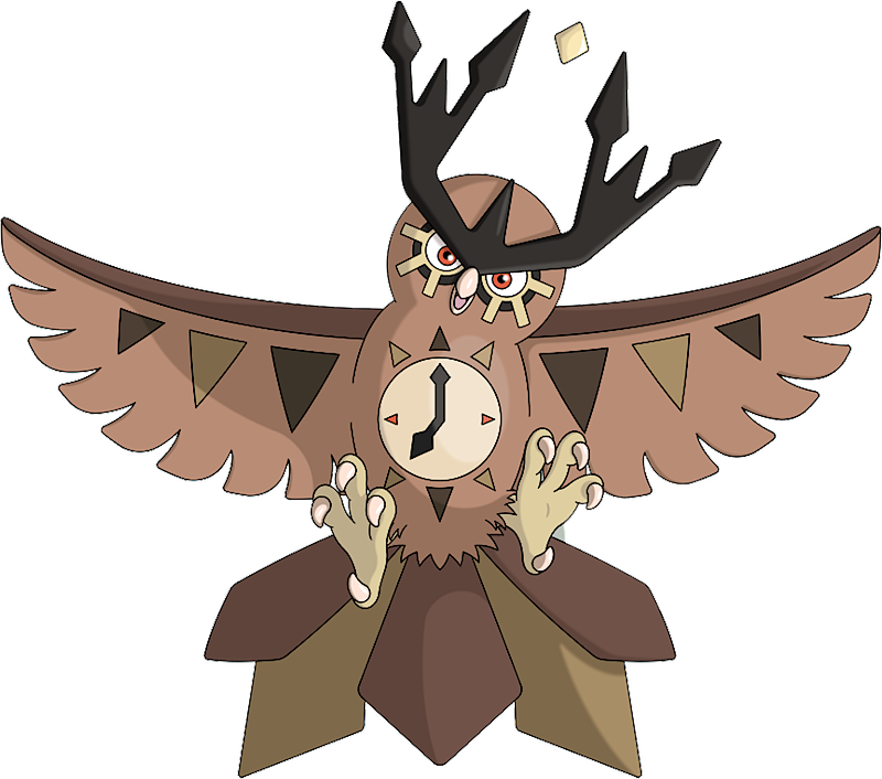 ID: 8163 Pokémon Mega-Noctowl-Clock www.pokemonpets.com - Online RPG Pokémon Game