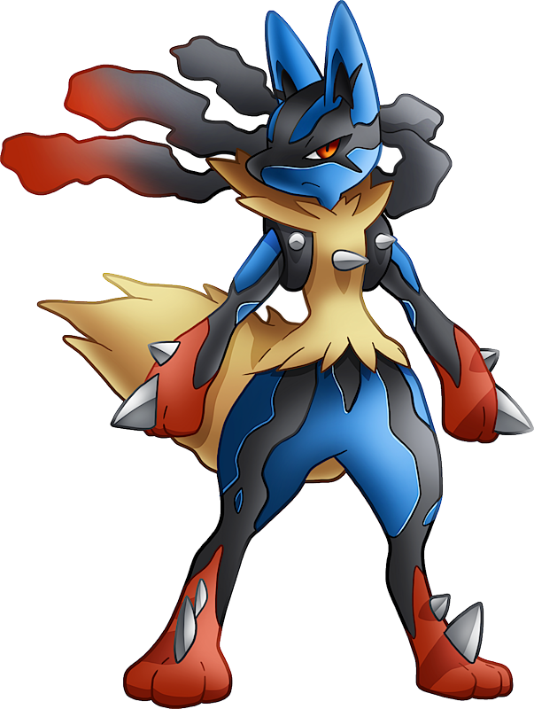 Mega Lucario and Shiny Aegislash