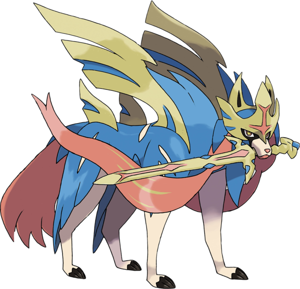 Shiny Zacian V and Zamazenta V Facing Off Against Eternatus in